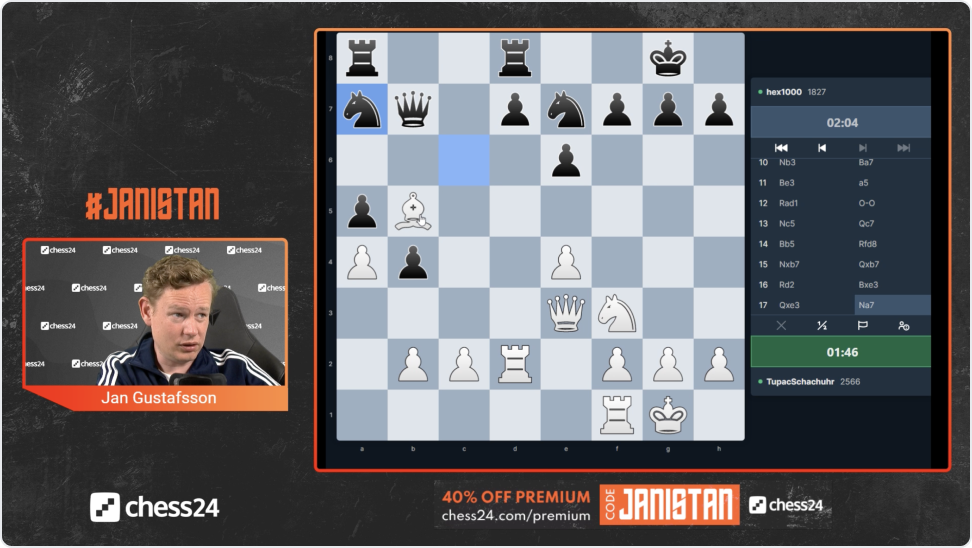 chess24 - Magnus Carlsen wins his 1st game of the 2022